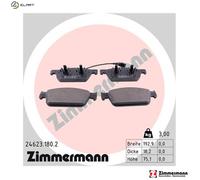 ZIMMERMANN 24623.180.2 Brake pad set