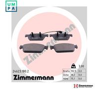 ZIMMERMANN 24623.180.2 Brake pad set