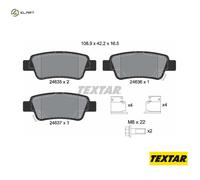 BRAKE PAD SET DISC BRAKE 2463501 FOR HONDA CR-V/IV/SUV/III/Mk K24Z6 2.4L 4cyl