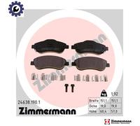 ZIMMERMANN 24638.190.1 Brake pad set