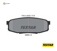 BRAKE PAD SET DISC BRAKE 2465301 FOR LEXUS TOYOTA LAND/CRUISER/200 4.6L 8cyl LX