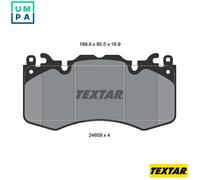 Genuine OE Textar Brake Pads Full Set Of 4 Front 2465901