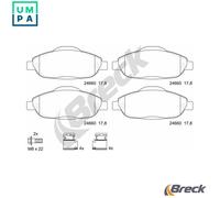 Brake pads 24660 00 701 00 BRECK for PEUGEOT 308 I 308 SW I 3008 I MPV 308 CC