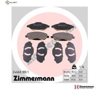 Brake pads 24660.180.1 ZIMMERMANN for PEUGEOT 308 I 308 SW I 3008 I MPV 308 CC