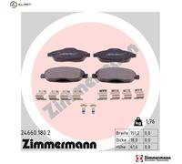 ZIMMERMANN 24660.180.2 Brake pad set