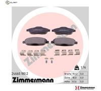 ZIMMERMANN 24660.180.2 Brake pad set