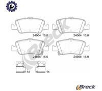 BRAKE PAD SET DISC BRAKE 24664 00 704 10 FOR TOYOTA COROLLA/ALTIS/iM/QUEST 1.3L