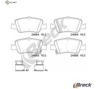 BRAKE PAD SET DISC BRAKE 24664 00 704 10 FOR TOYOTA COROLLA/ALTIS/iM/QUEST 1.3L