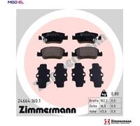 BRAKE PAD SET DISC BRAKE 24664.160.1 FOR TOYOTA COROLLA/iM/ALTIS AURIS BLADE