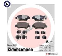ZIMMERMANN 24664.160.2 Brake pad set