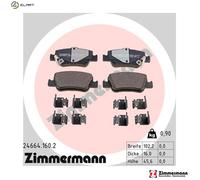 ZIMMERMANN 24664.160.2 Brake pad set