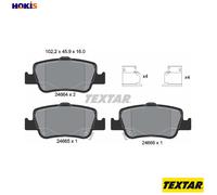 BRAKE PAD SET DISC BRAKE 2466401 FOR TOYOTA COROLLA/ALTIS/iM/QUEST AURIS 1.3L