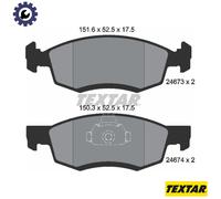 Textar Brake Pad Set 2467301 - Front - Fits Dacia Logan Pickup 1.4/1.6