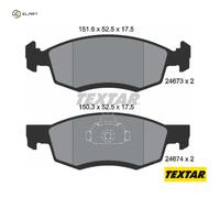 BRAKE PAD SET DISC BRAKE 2467301 FOR RENAULT LOGAN/II/EXPRESS TONDAR/90 LADA