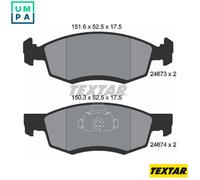 TEXTAR 2467301 Brake pad set