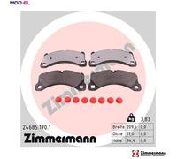 BRAKE PAD SET DISC BRAKE 24685.170.1 FOR PORSCHE M 05.9E/MCN.RB 3.0L 6cyl