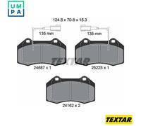 BRAKE PAD SET DISC BRAKE 2468701 FOR ALFA ROMEO FIAT ABARTH 500/595C/695C 1.4L
