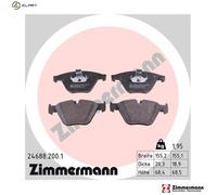 Brake pads 24688.200.1 ZIMMERMANN for BMW 5 6 Convertible 6 Coupe 5 Touring