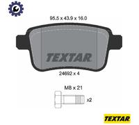 BRAKE PAD SET DISC BRAKE 2469204 FOR MERCEDES-BENZ CITAN/Panel/Van/Box/Kombi