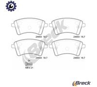 Brake pads 24693 00 701 00 BRECK for RENAULT MERCEDES-BENZ