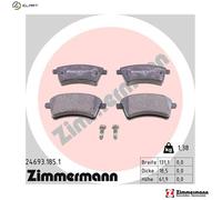 Brake pads 24693.185.1 ZIMMERMANN for RENAULT MERCEDES-BENZ