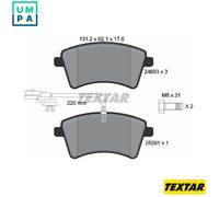 Genuine OE Textar Brake Pads Full Set Of 4 Front + Brake Caliper Screws 2469306