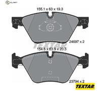 Textar 2469701 Brake Pad Set, Disc Brake