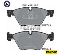 BRAKE PAD SET DISC BRAKE 2469701 FOR BMW N52B25A/BF/B 2.5L 6cyl 5 F10