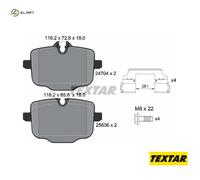 BRAKE PAD SET DISC BRAKE 2470401 FOR BMW B58 B30 A 3.0L 6cyl 5 SERIES 0.0L 0cyl