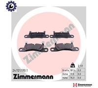 Brake pads 24721.170.1 ZIMMERMANN for PORSCHE VW