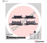 BRAKE PAD SET DISC BRAKE 24721.170.1 FOR PORSCHE M 05.9E/MCN.RB 3.0L 6cyl