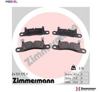 ZIMMERMANN 24721.175.1 Brake pad set