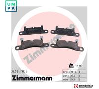 BRAKE PAD SET DISC BRAKE 24721.175.1 FOR PORSCHE M 05.9E/MCN.RB 3.0L 6cyl