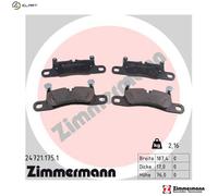 ZIMMERMANN 24721.175.1 Brake pad set