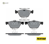 Front Brake Pad Set For Disc Fits Mercedes-Benz E-Class S-Class TEXTAR 2472201