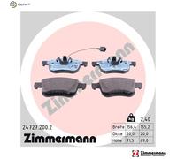 ZIMMERMANN 24727.200.2 Brake pad set