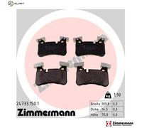BRAKE PAD SET DISC BRAKE 24733.150.1 FOR MERCEDES-BENZ C-CLASS/T-Model SL CLS