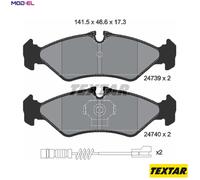 BRAKE PAD SET DISC BRAKE 2473901 FOR VW LT/Mk/II/Bus/28-35/Platform/Chassis 2.3L