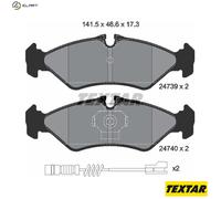 TEXTAR 2473901 Brake pad set
