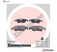 ZIMMERMANN 24743.190.1 Brake pad set