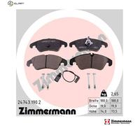BRAKE PAD SET DISC BRAKE 24743.190.2 FOR AUDI CMGB/CGLC 2.0L 4cyl A6