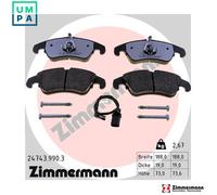 BRAKE PAD SET DISC BRAKE 24743.990.3 FOR AUDI CMGB/CGLC 2.0L 4cyl A6