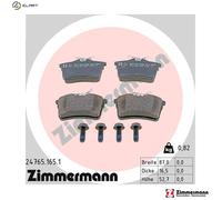 ZIMMERMANN 24765.165.1 Brake pad set
