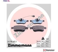Brake pads 24778.165.1 ZIMMERMANN for ASTON MARTIN TOYOTA