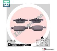 ZIMMERMANN 24796.175.1 Brake pad set