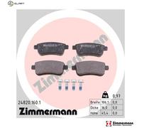 ZIMMERMANN 24820.160.1 Brake pad set