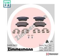 ZIMMERMANN 24820.160.2 Brake pad set