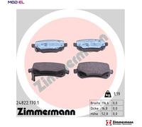 ZIMMERMANN 24822.170.1 Brake pad set