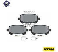 Textar 2482201 Rear Disc Brake Pad Set Fits Chrysler Dodge Fiat VW