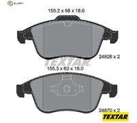 BRAKE PAD SET DISC BRAKE 2482601 FOR RENAULT GRAND/SCENIC/III M9R610/615 2.0L